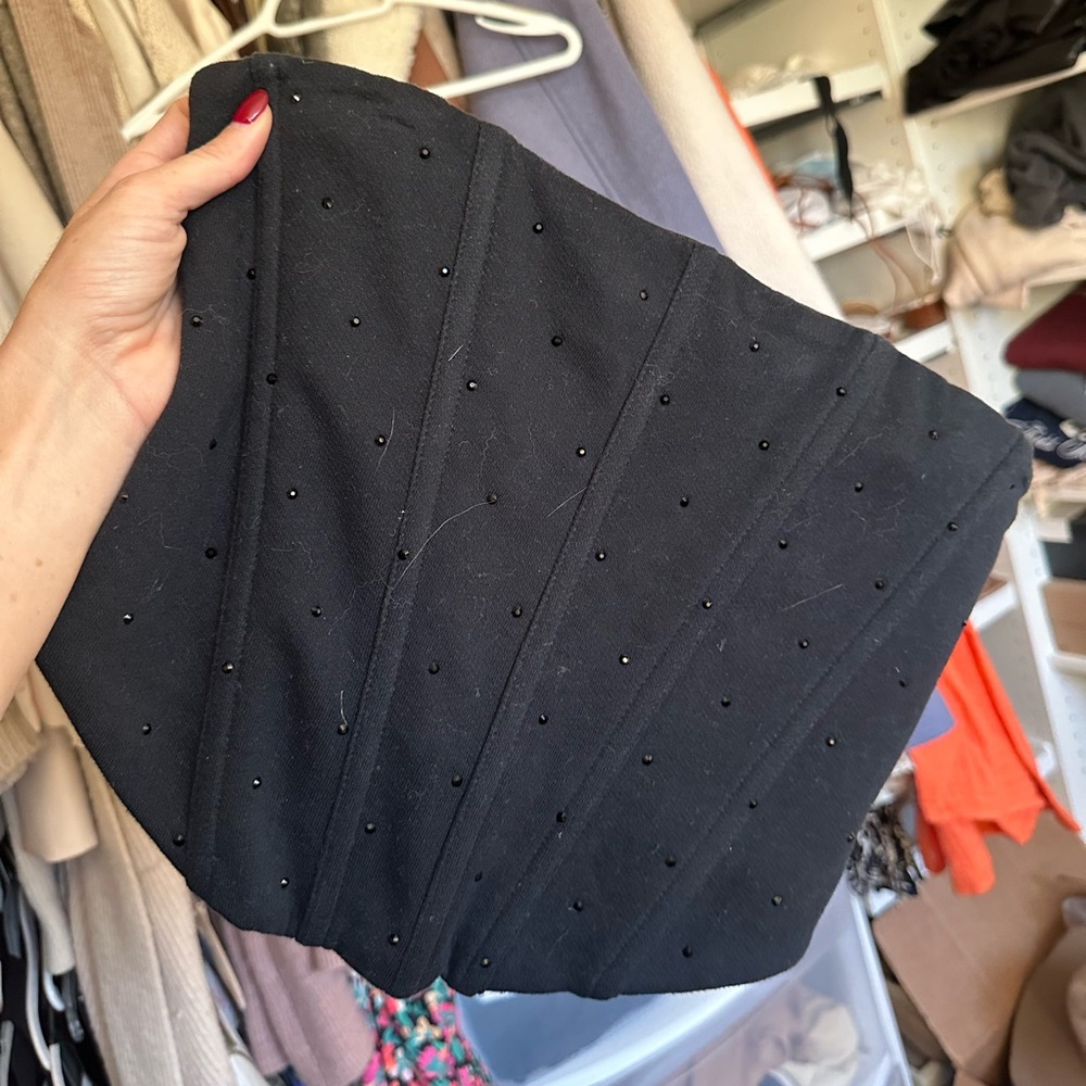 Good American fleece corset top